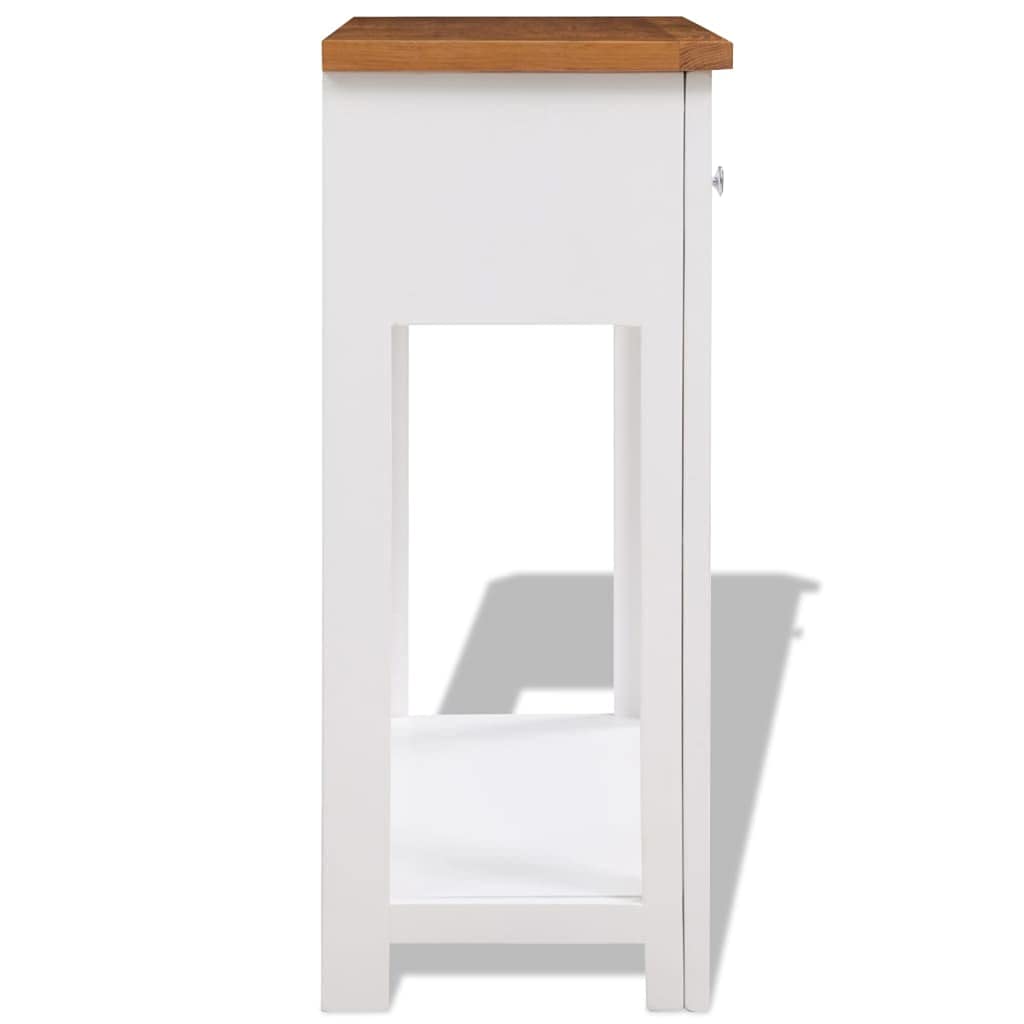 Solid Oak Wood Console Table N455
