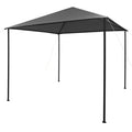 Gazebo 118.1"x118.1" Anthracite Fabric and Steel G24267
