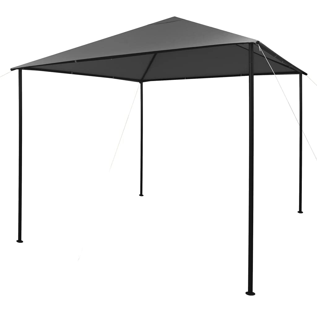 Gazebo 118.1"x118.1" Anthracite Fabric and Steel G24267