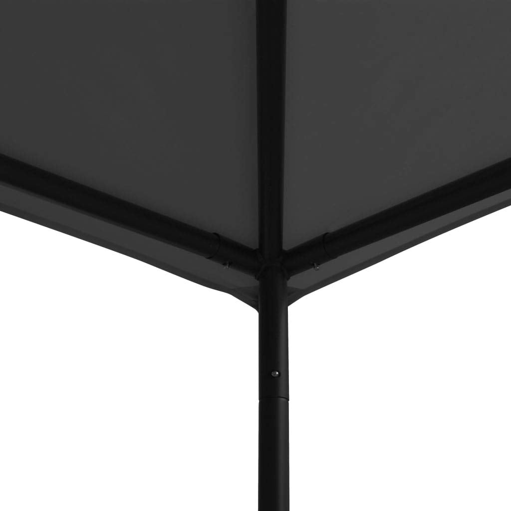 Gazebo 118.1"x118.1" Anthracite Fabric and Steel G24267
