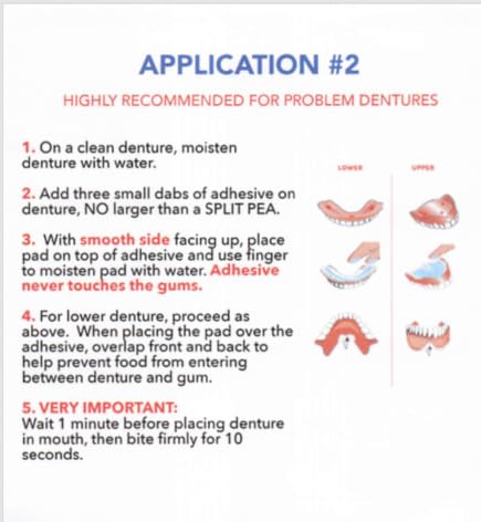 Adhesive Free Denture Pads 30 Pack V484054