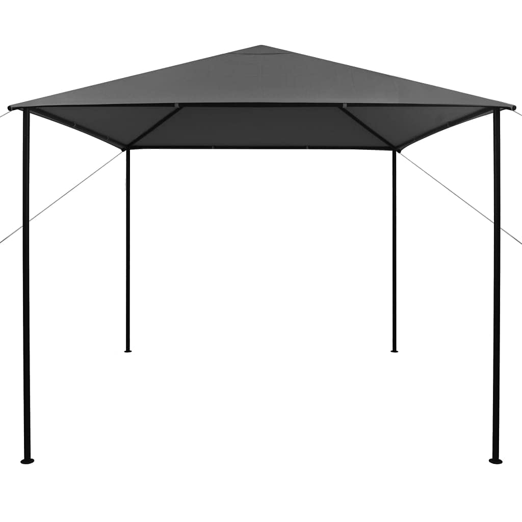 Gazebo 118.1"x118.1" Anthracite Fabric and Steel G24267