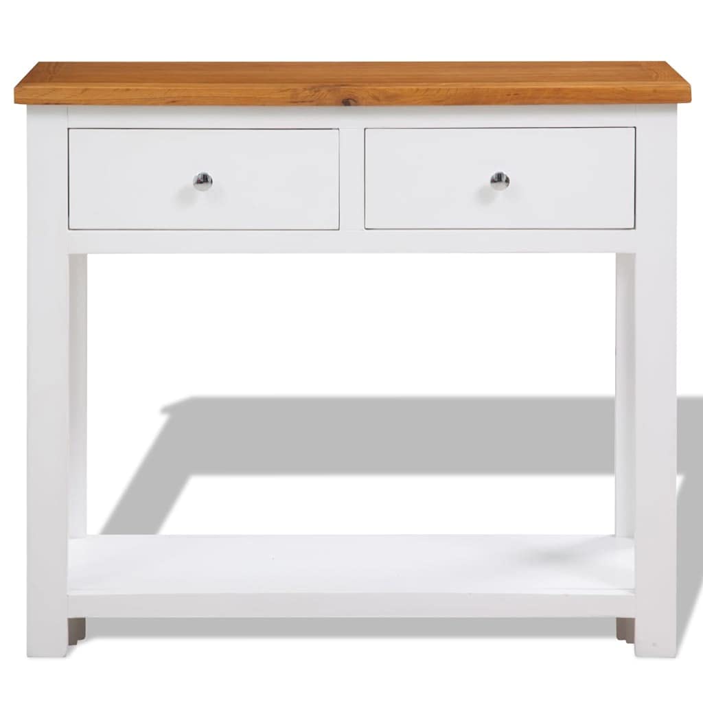 Solid Oak Wood Console Table N455