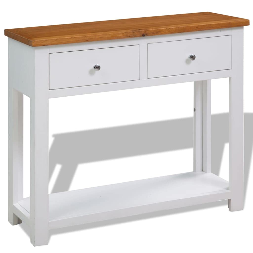 Solid Oak Wood Console Table N455
