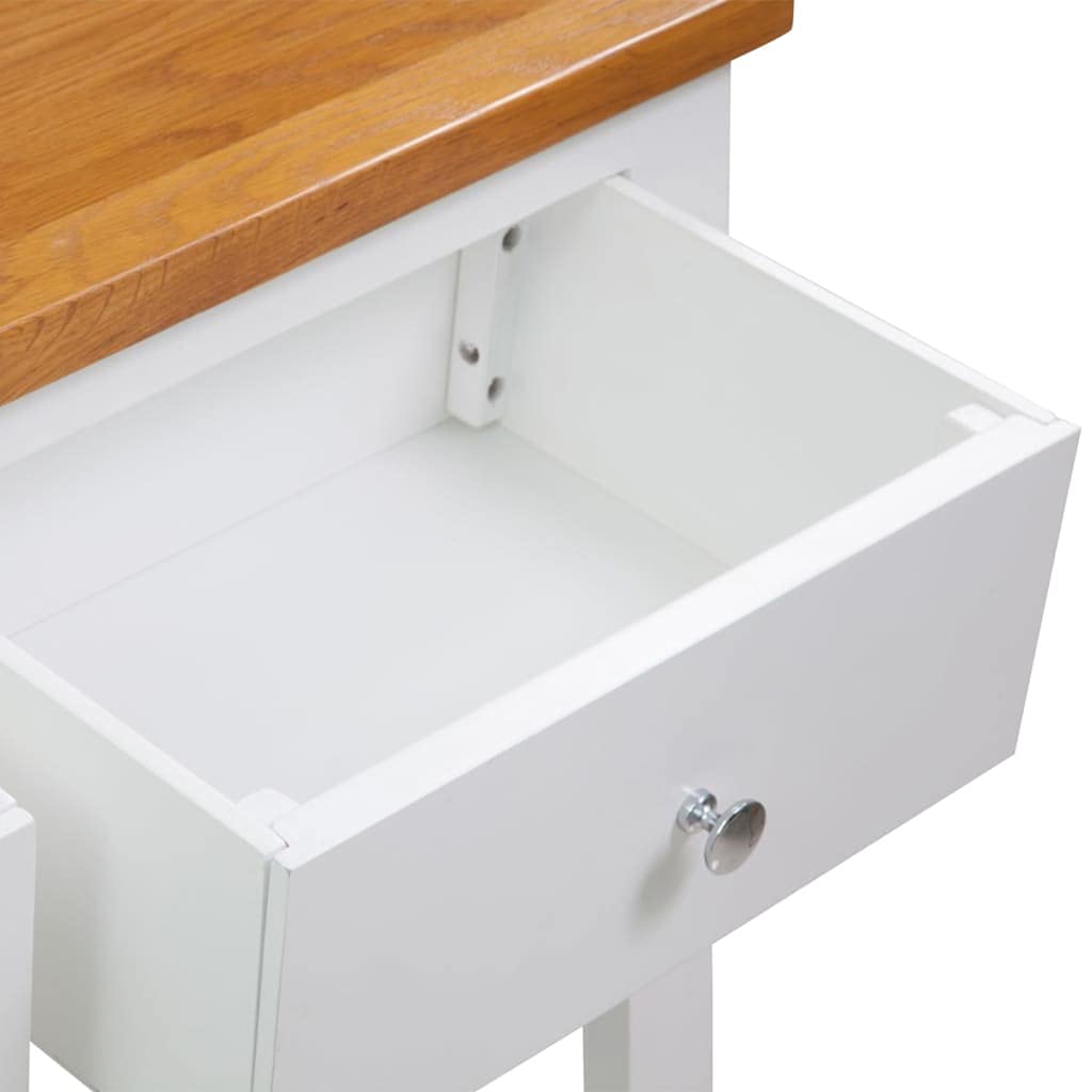 Solid Oak Wood Console Table N455