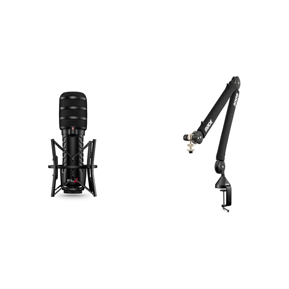 USB Dynamic Microphone & Desk-Mounted Boom Arm V21878