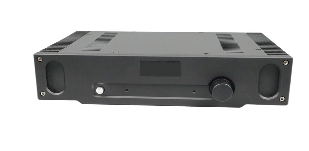 1969 All-Aluminum Power Amplifier Chassis Enclosure Case Black N863100