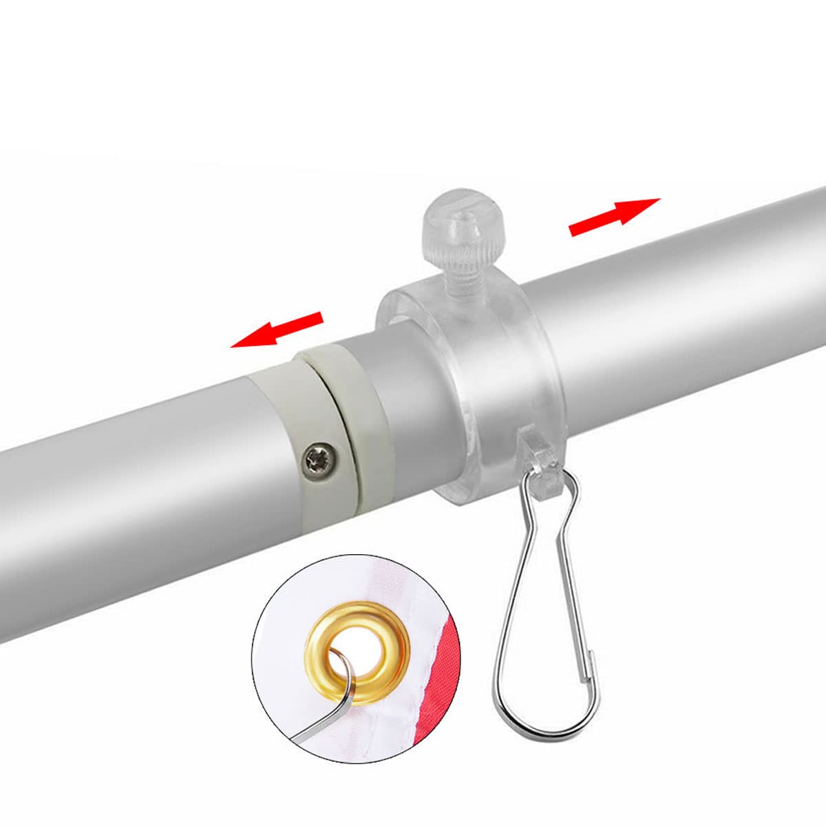 6ft Outdoor Flagpole J54205