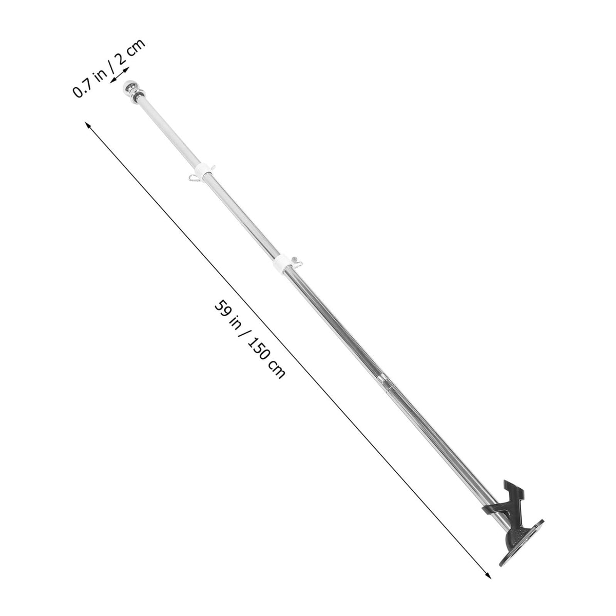 1.5m Stainless Steel Flag Pole Set M4123