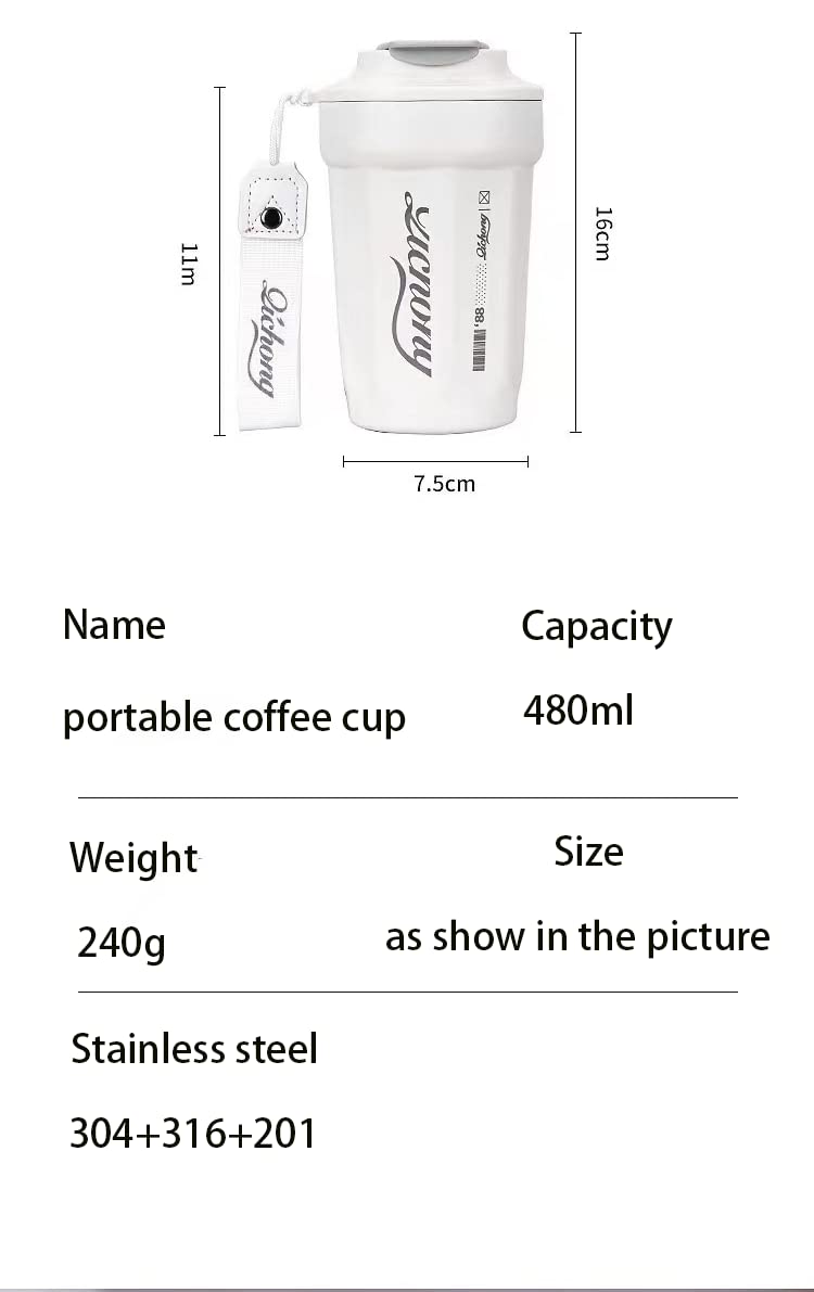 16 oz Stainless Steel Vacuum Insulated Tumbler with Lid G96608
