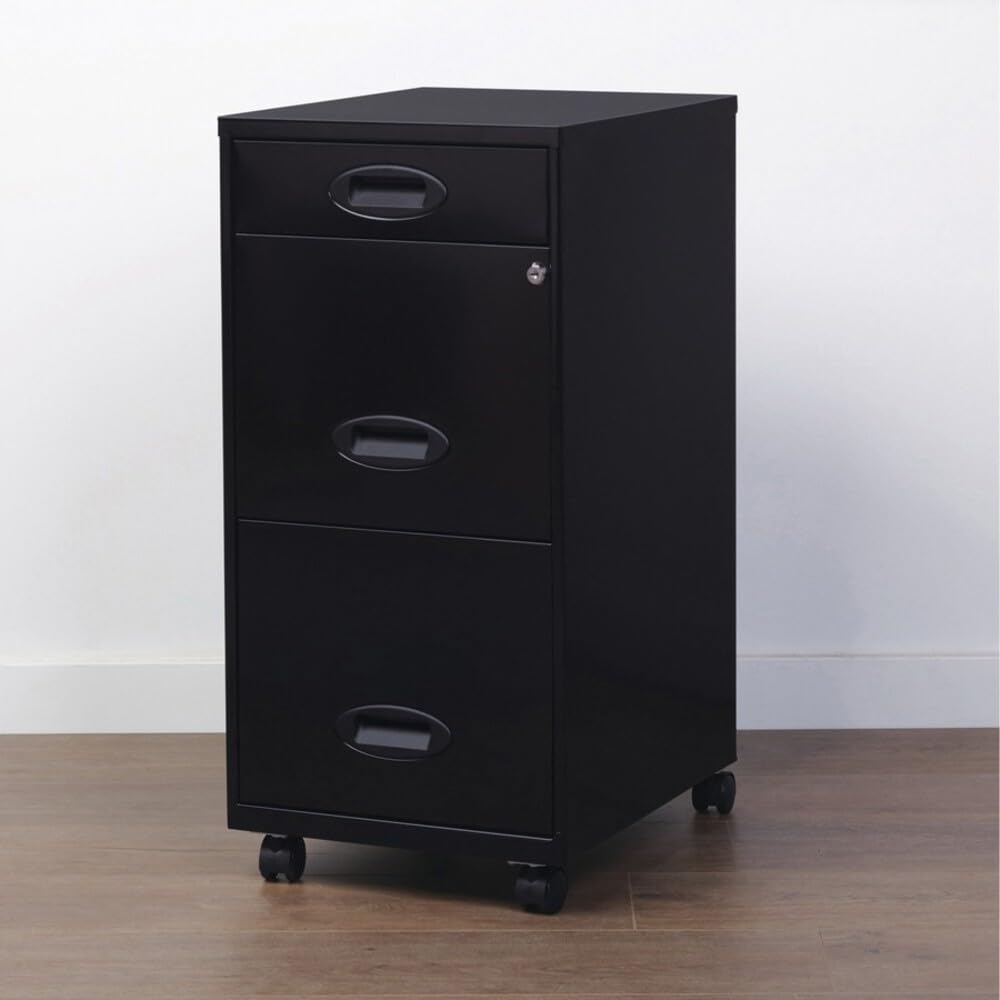Black 3-Drawer File Cabinet Y527
