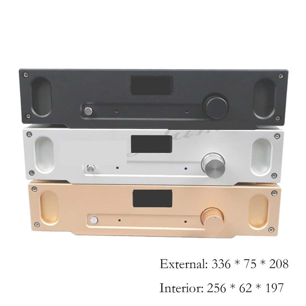 1969 All-Aluminum Power Amplifier Chassis Enclosure Case Black N863100