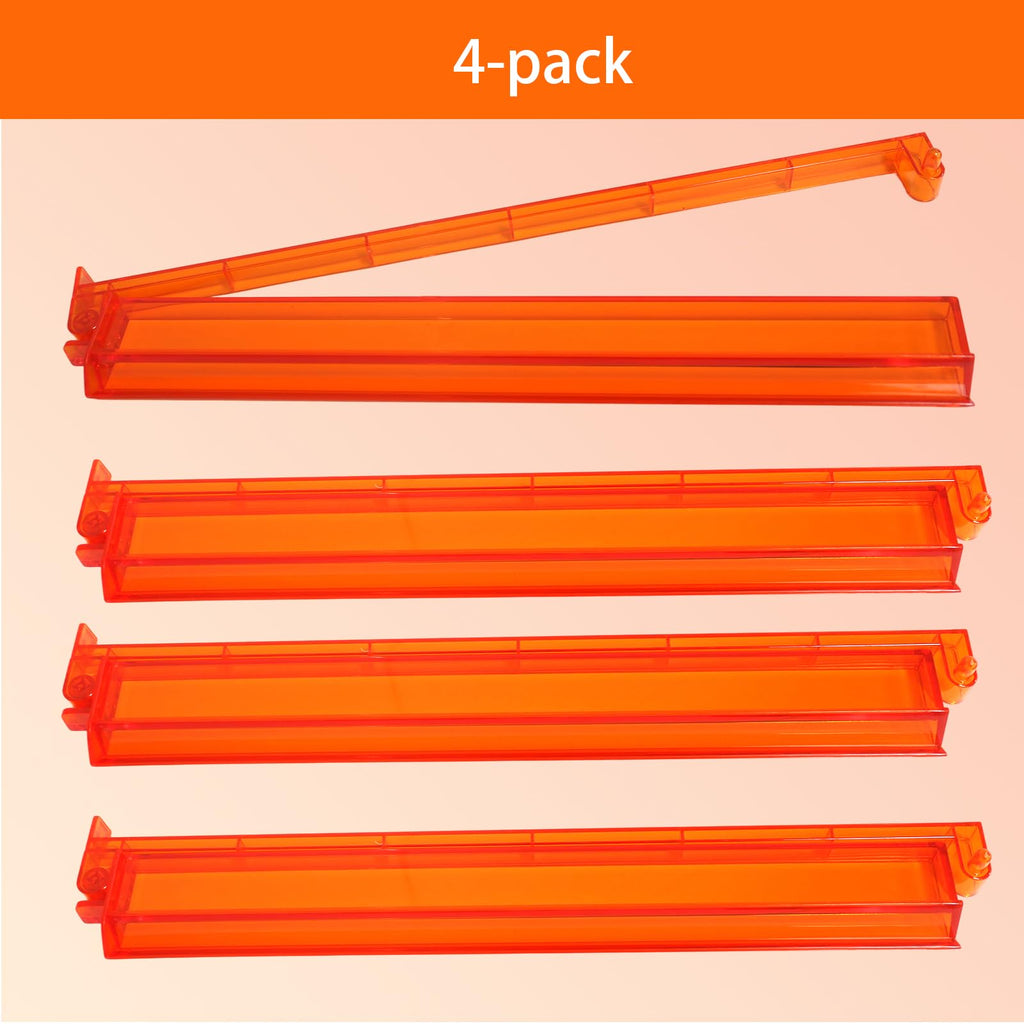 Set of 4 Compact Plastic Mahjong Racks with Pushers S810943