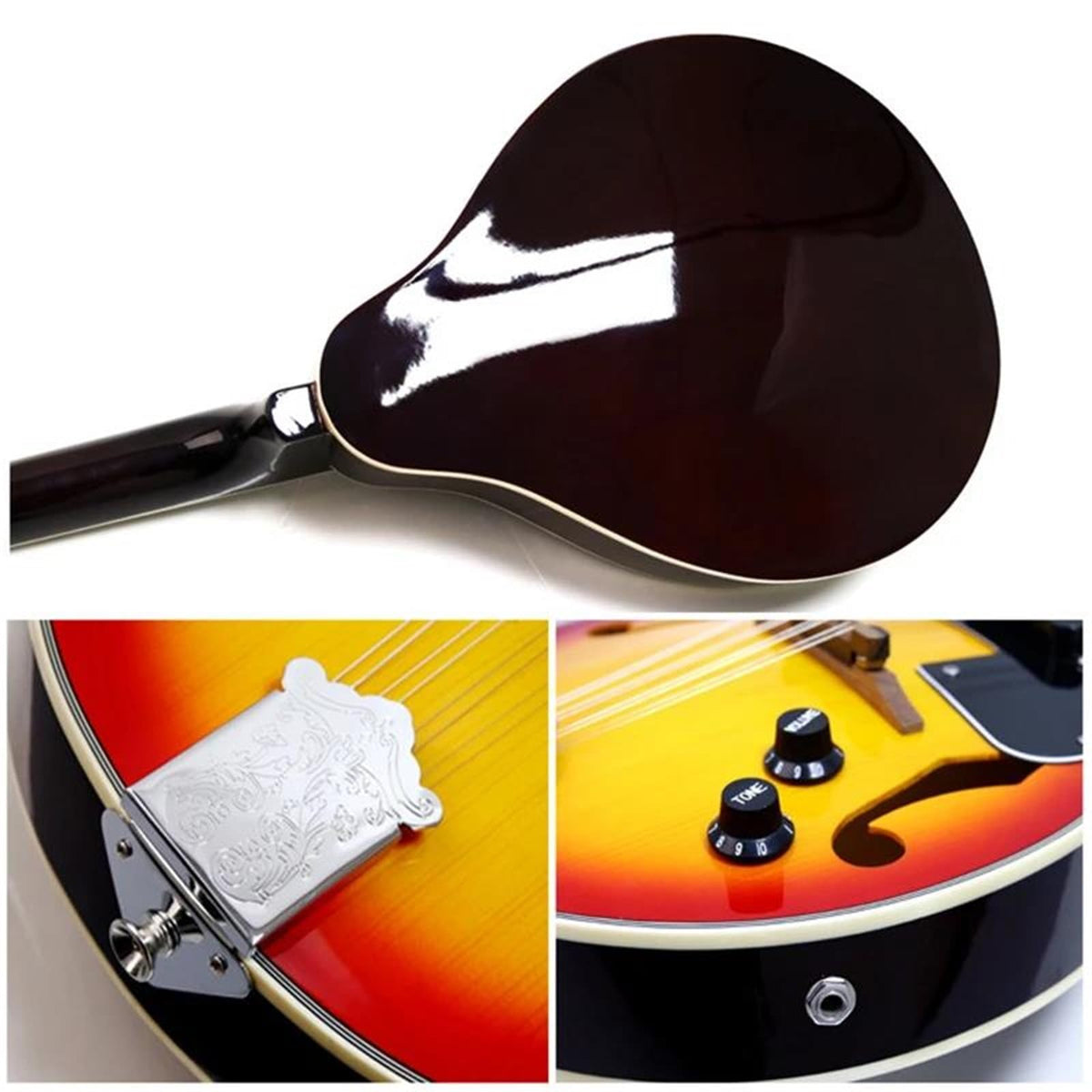 8 Strings Spruce Sunburst Mandolin W45832
