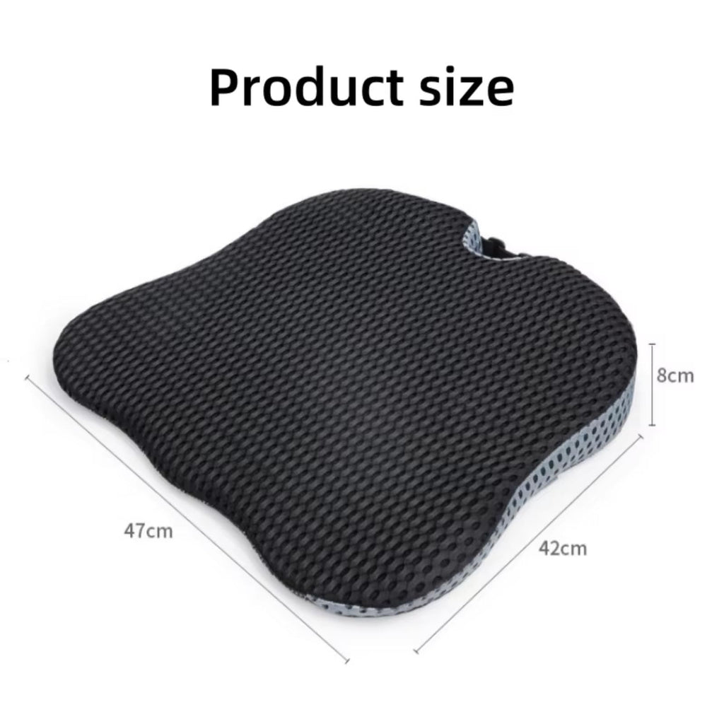 Grey Memory Foam Car Seat Booster Cushion W418432