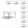 72-Inch Round Plastic Folding Tables 9-Pack N260