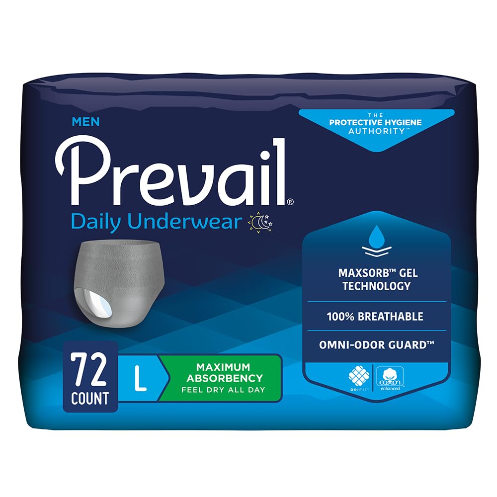 Large Incontinence Underwear 72 Count E12437