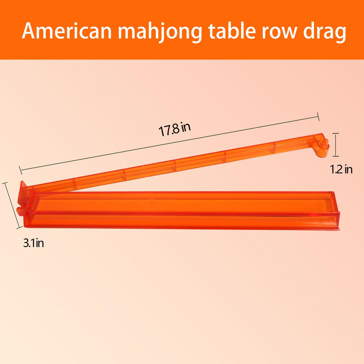 Set of 4 Compact Plastic Mahjong Racks with Pushers S810943
