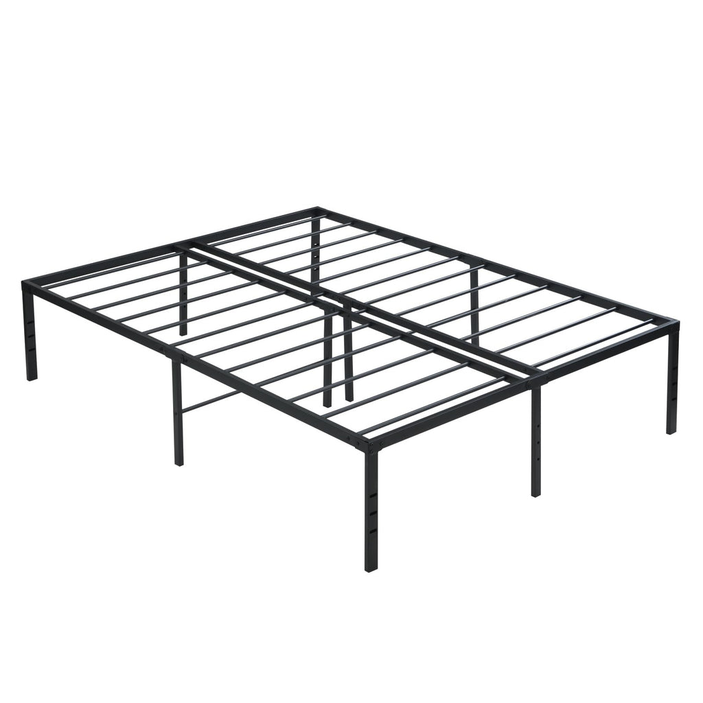 Black Queen Metal Platform Bed Frame I707