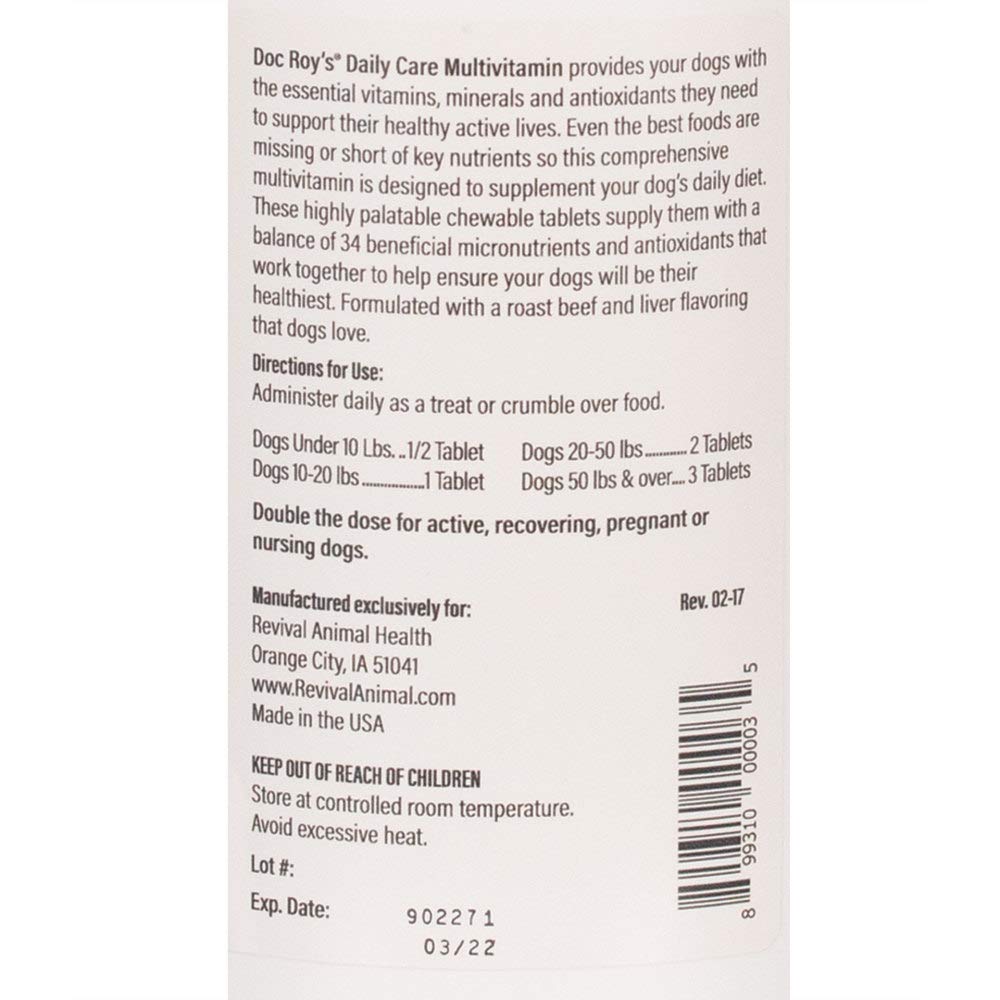 Canine Chewable Multivitamin Tablets 365ct N322