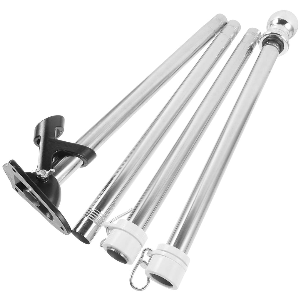 1.5m Stainless Steel Flag Pole Set M4123