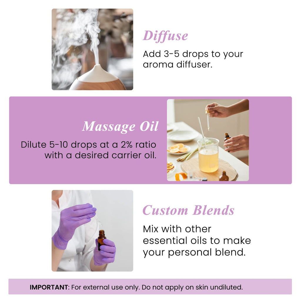Eucalyptus Tea Tree and Lavender Essential Oil Set 4 Fl. Oz V73338