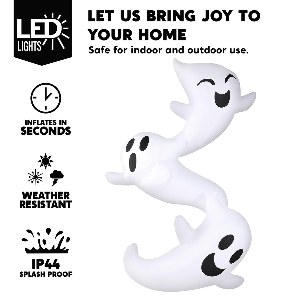 8ft Light Up Inflatable Ghosts H983