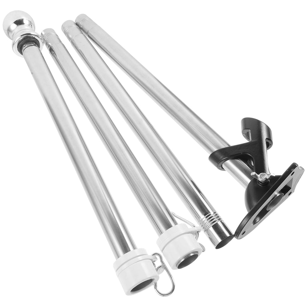 1.5m Stainless Steel Flag Pole Set M4123