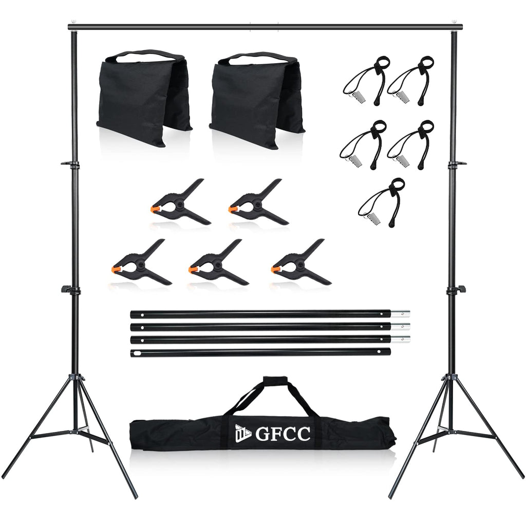 Adjustable Photo Backdrop Stand Kit with Carry Bag T41013