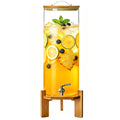 3.5 Gallon Glass Beverage Dispenser with Stand F690053