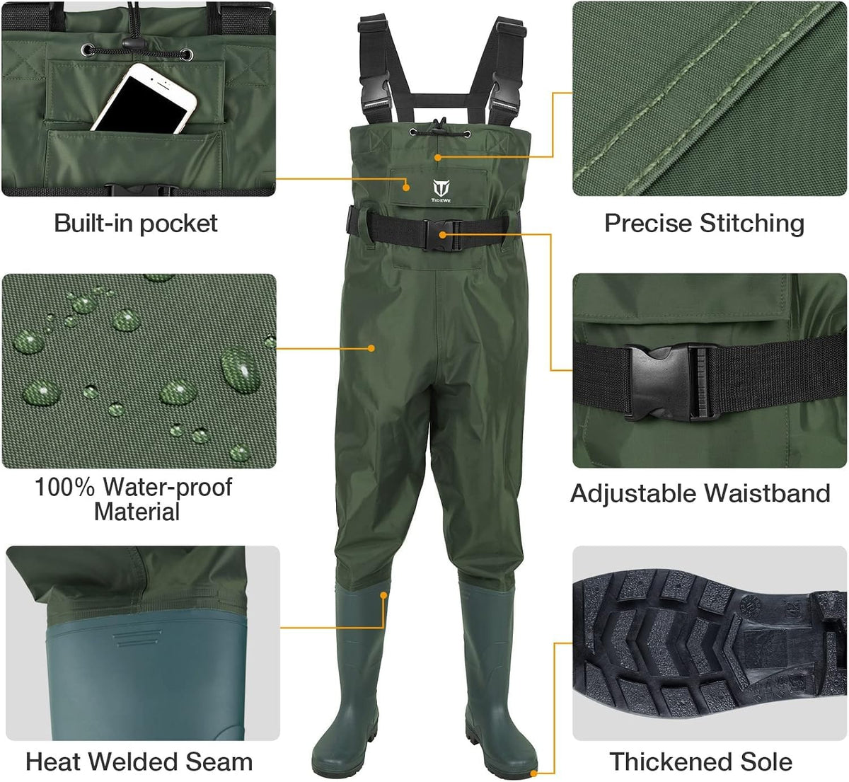 Waterproof Chest Waders J3325