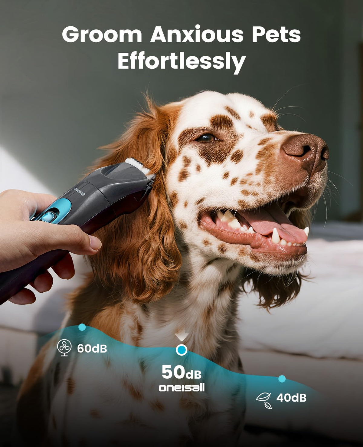 4-in-1 Dog Grooming Kit with LED Light Y8393