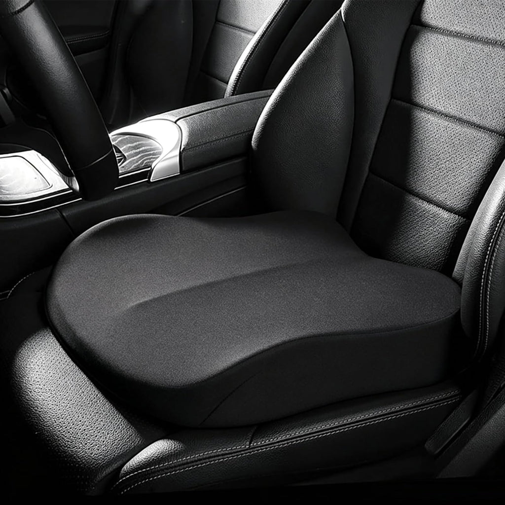 Black Memory Foam Wedge Seat Cushion Z487514