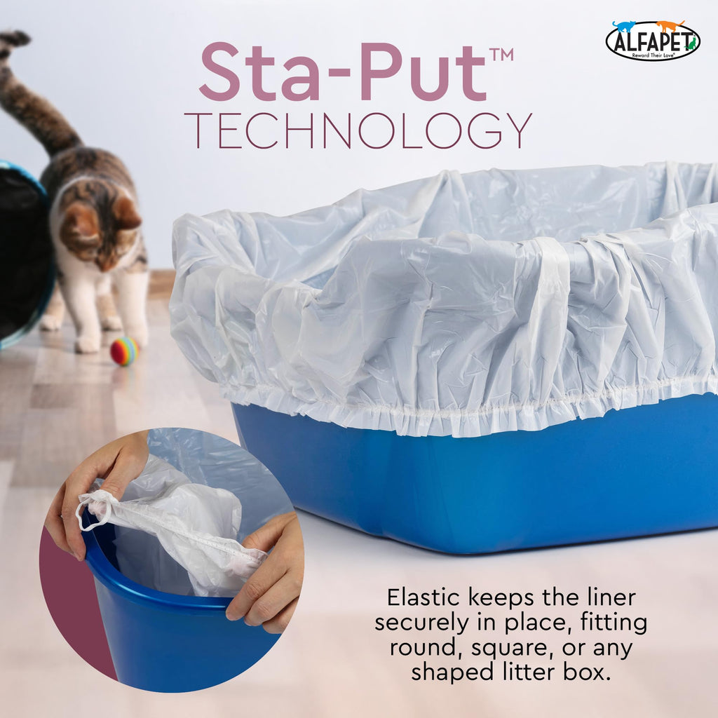 Cat Litter Box Disposable Elastic Liners 48 Count W19764