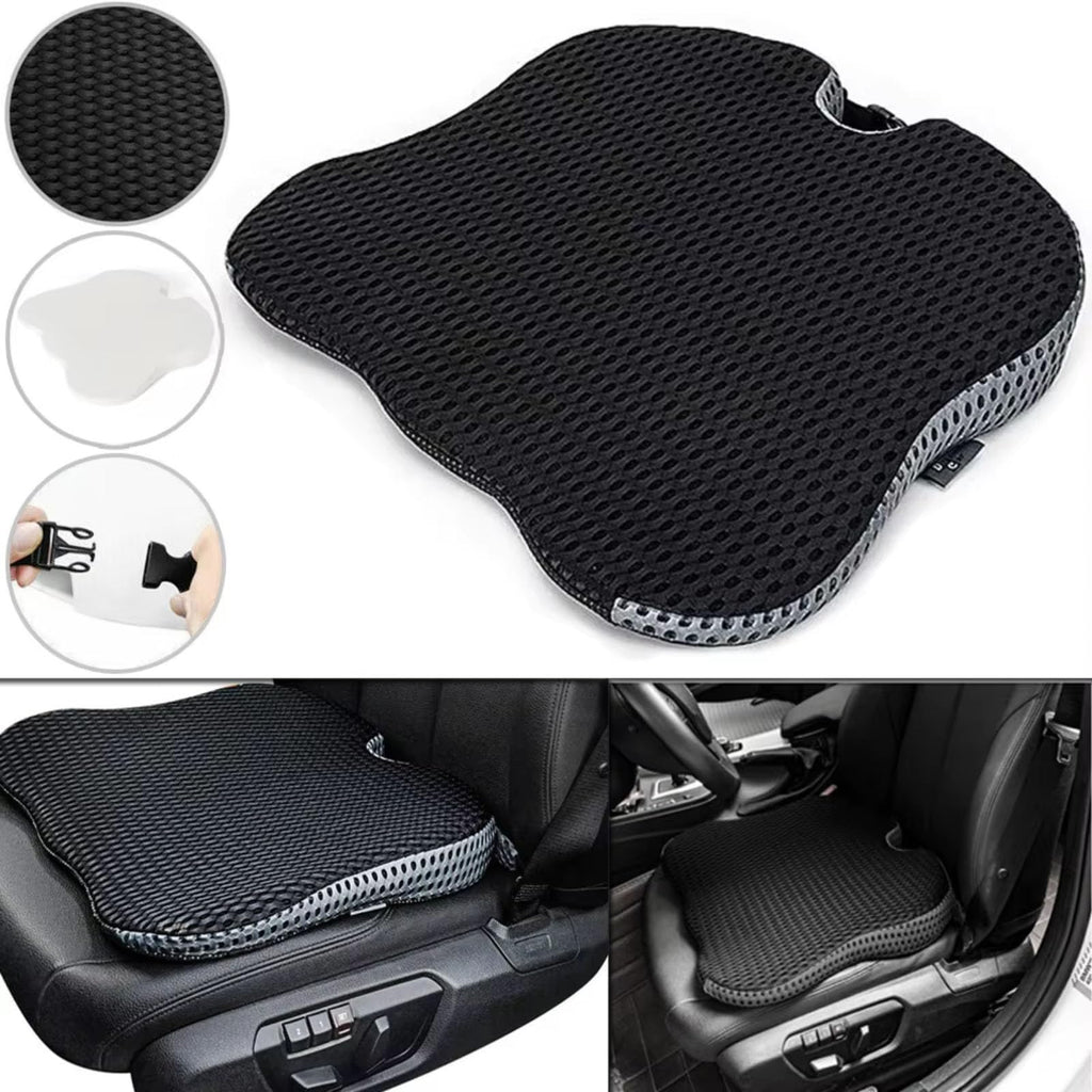 Grey Memory Foam Car Seat Booster Cushion W418432