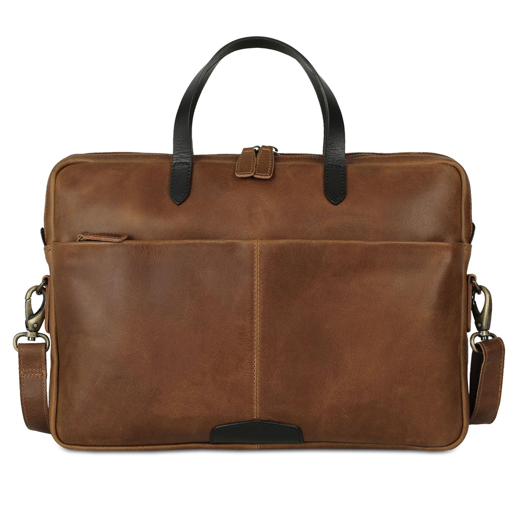 Leather Laptop Sleeve 15.5" with Shoulder Strap E322