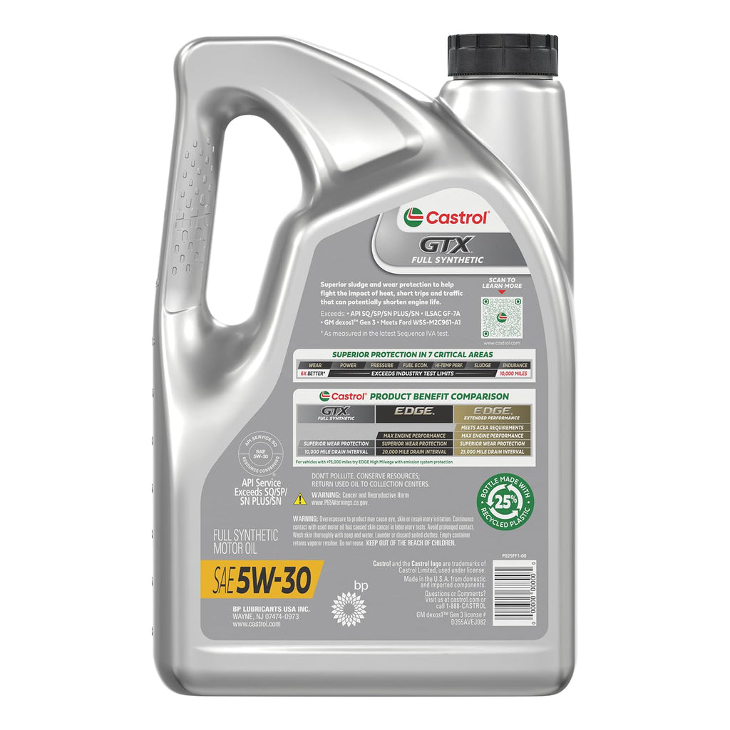 Full Synthetic 5W-30 Motor Oil, 5 Quarts X170