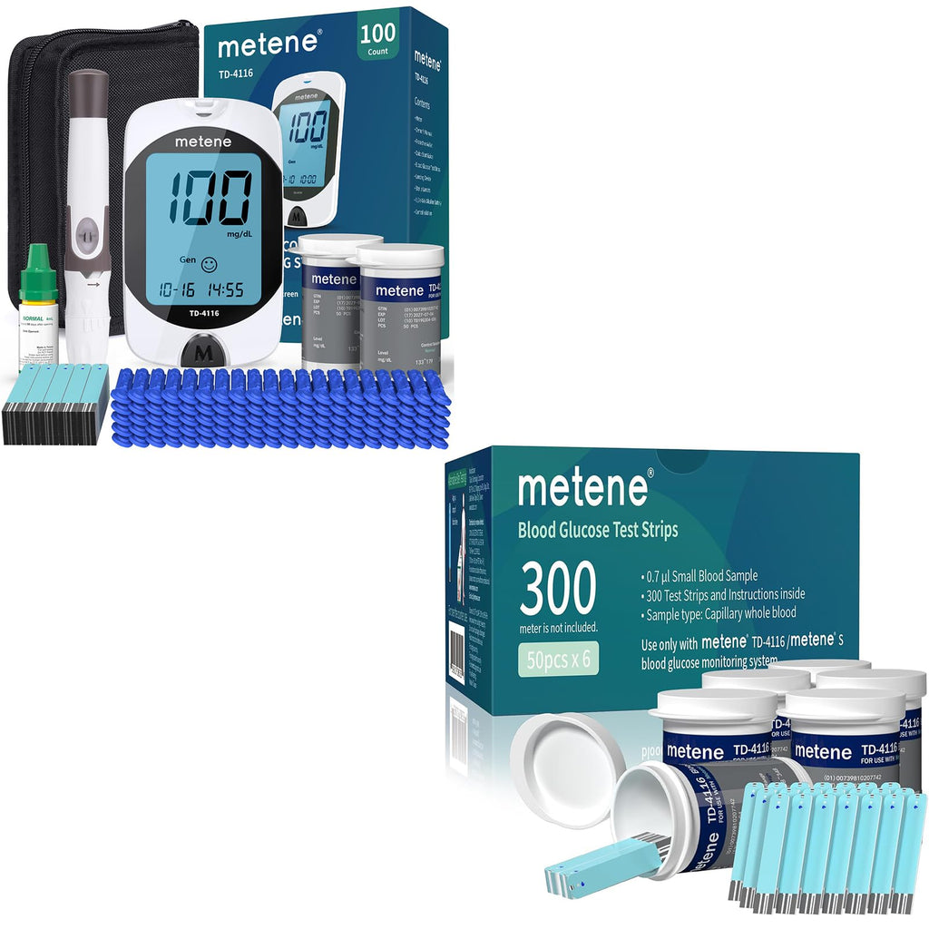 Blood Glucose Monitor Kit & 300 Test Strips F876434