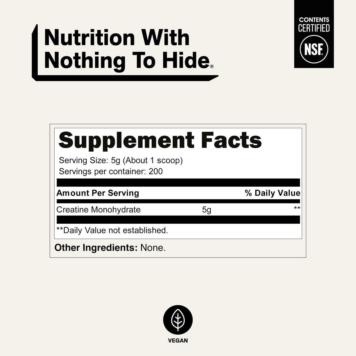 Micronized Creatine Monohydrate 1,000g Vegan Non-GMO M578720