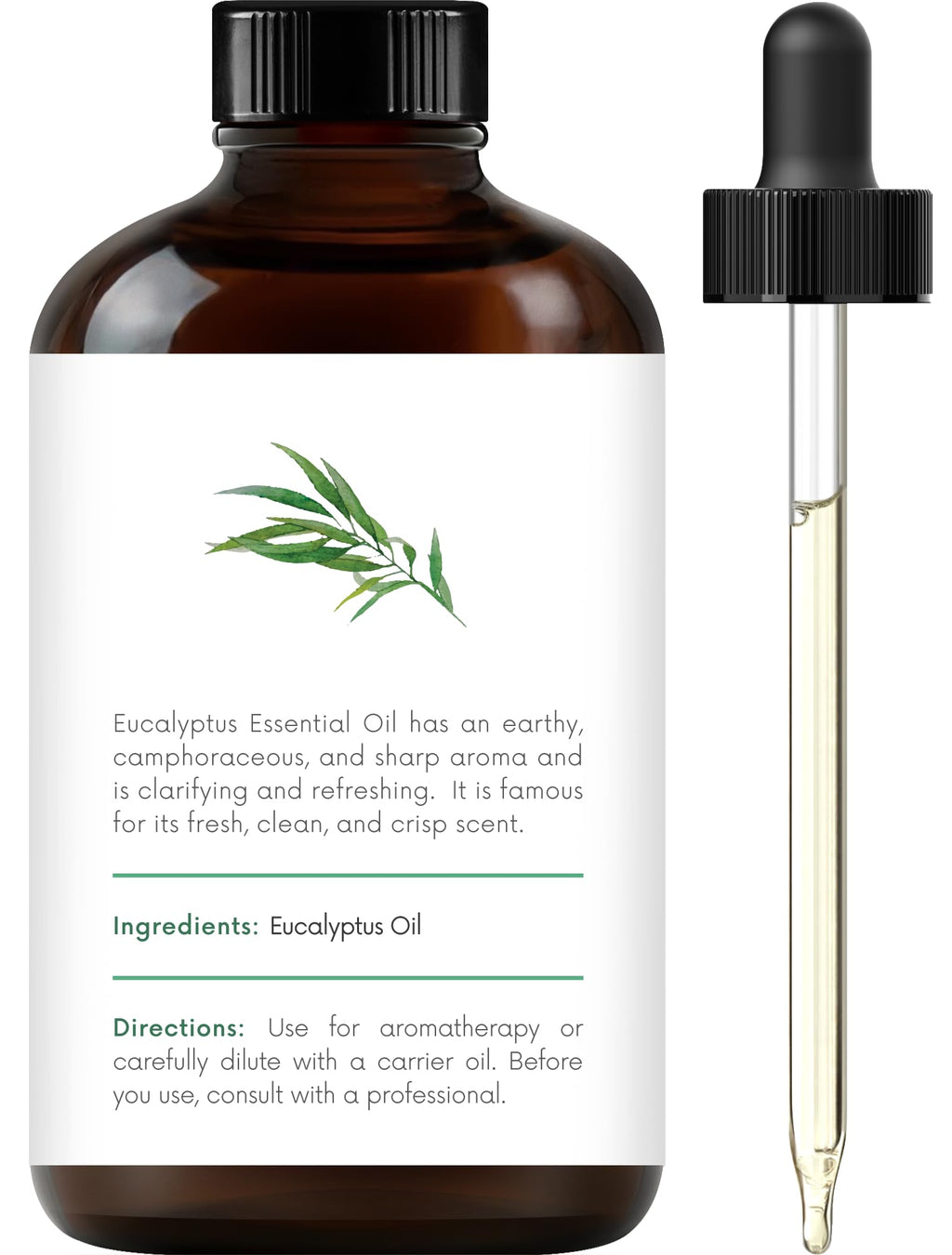 Eucalyptus Tea Tree and Lavender Essential Oil Set 4 Fl. Oz V73338