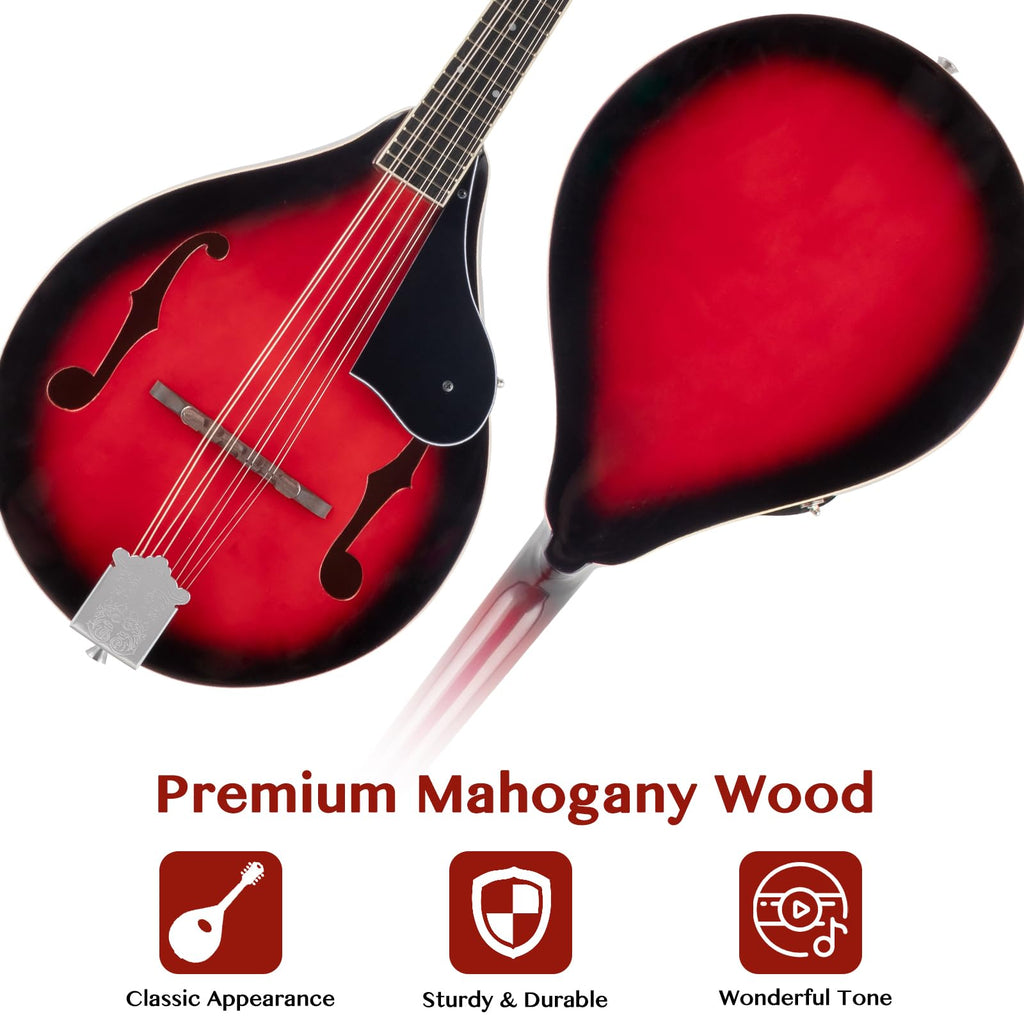 8 Strings Acoustic Mahogany Wood Mandolin Z883849