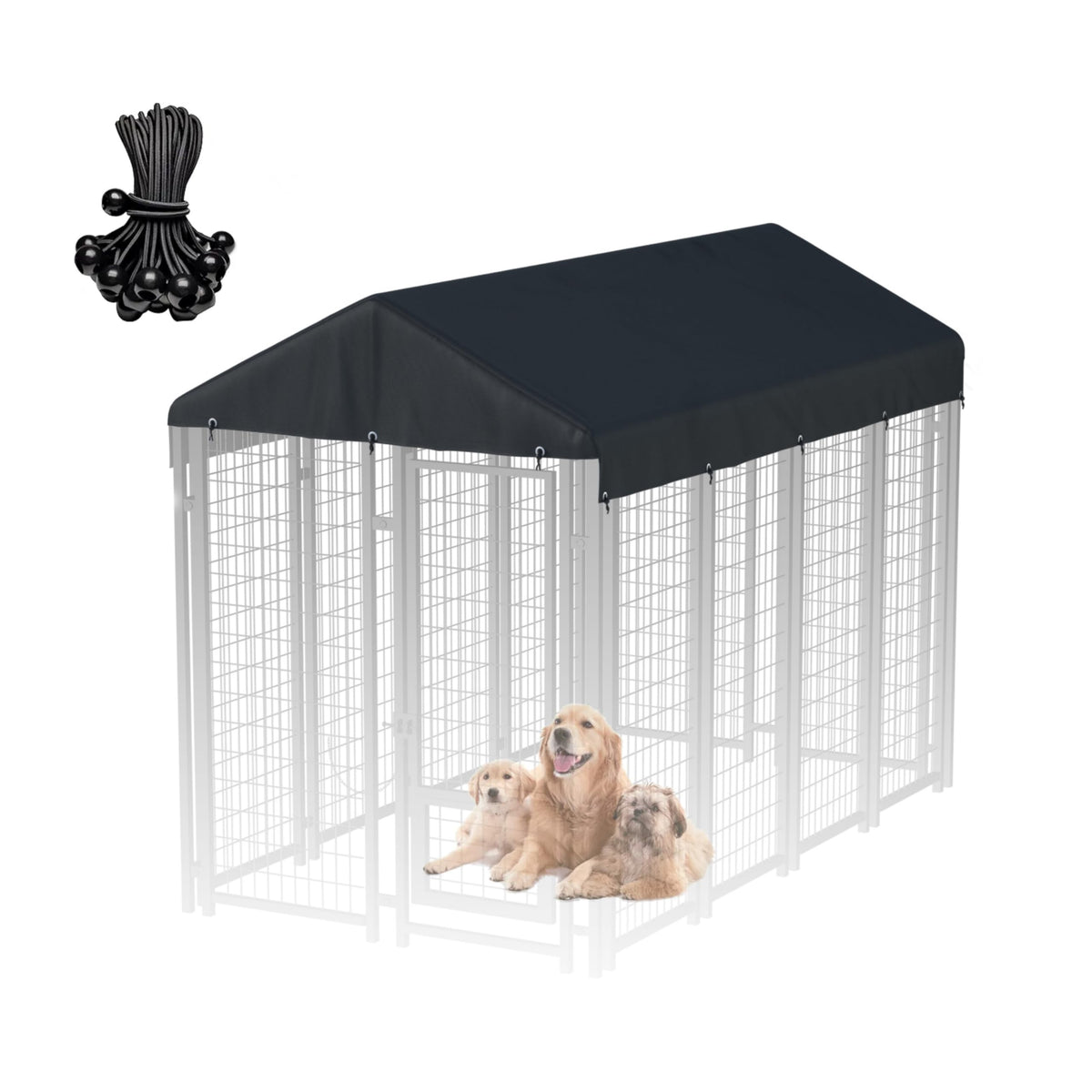 5x10 FT Waterproof Dog Kennel Cover N8329