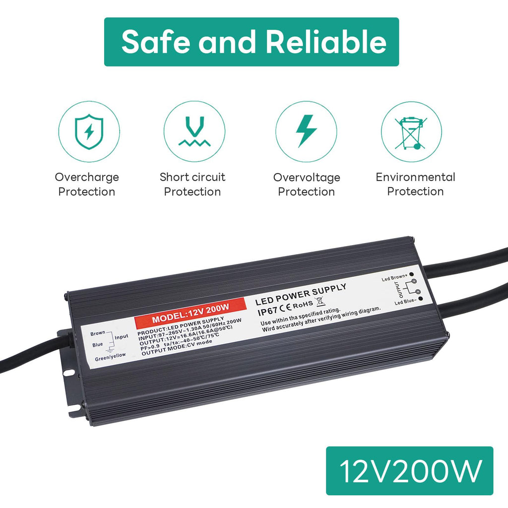 200W 12V LED Power Supply X25418