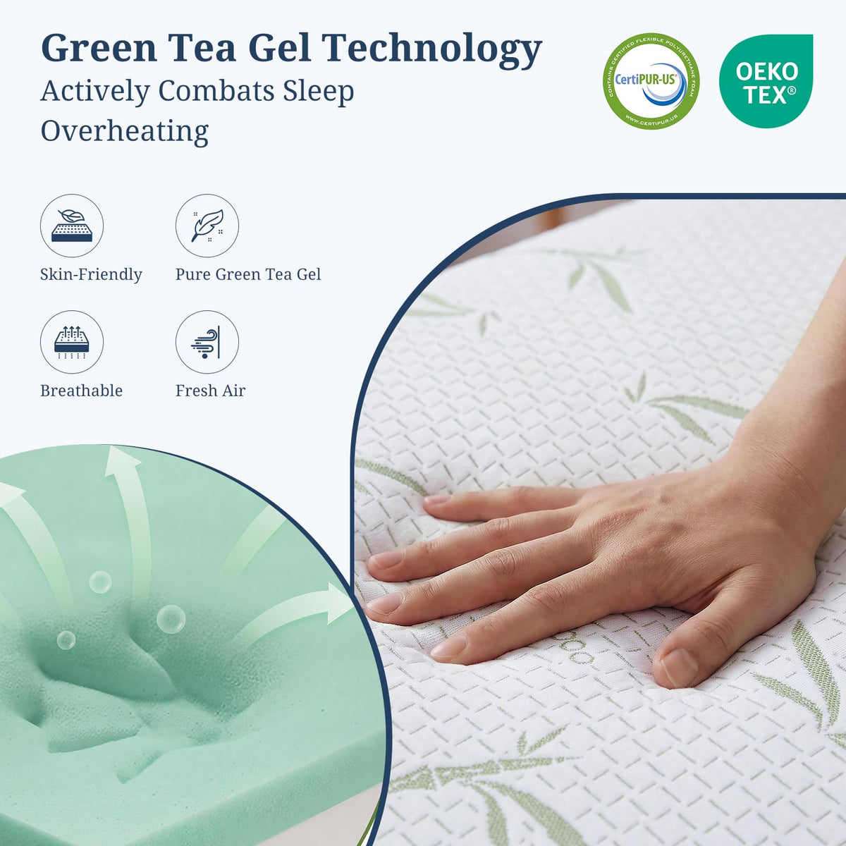 5 Inch Gel Infused Memory Foam Mattress I846