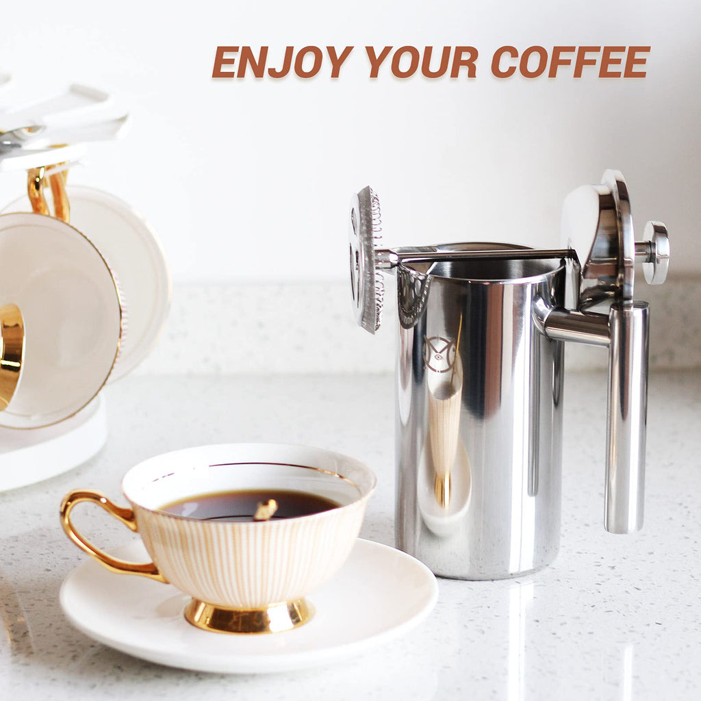 Single Serve Stainless Steel Thermal French Press M739