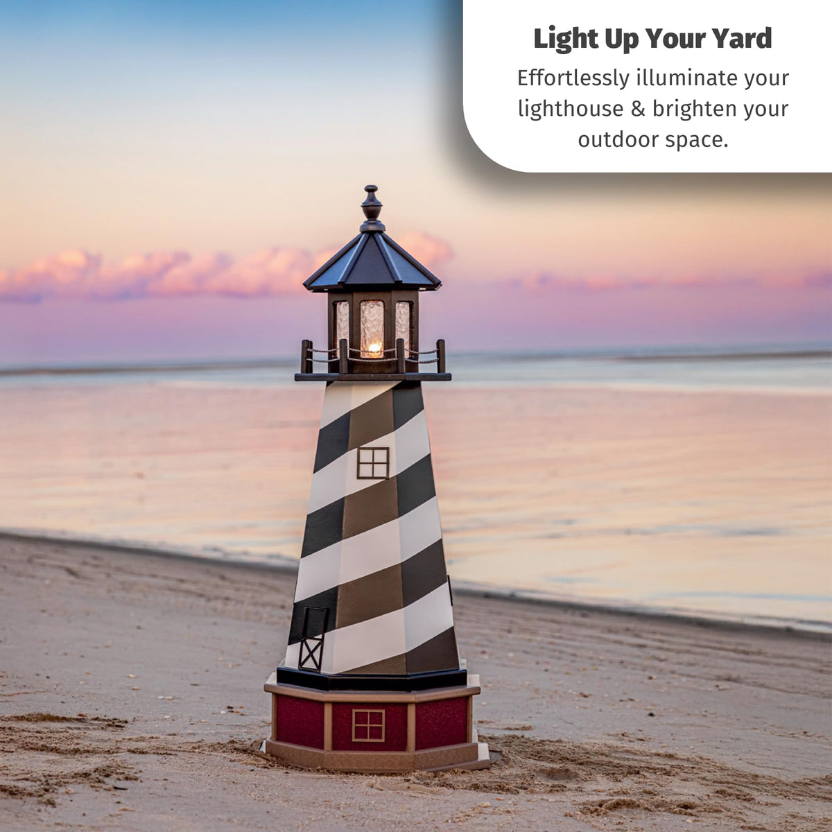 Solar Powered Lighthouse Kit with LED Lights D691