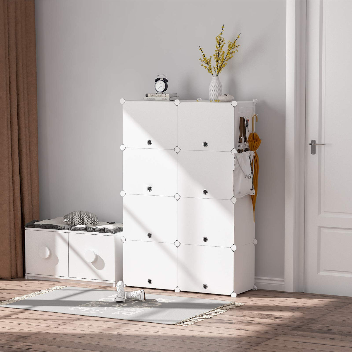 24 Pair Modular Shoe Rack Organizer E123837