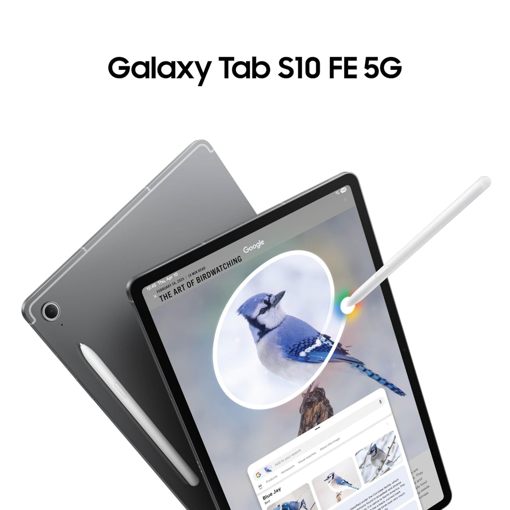 128GB 8GB RAM 5G WiFi 6E 10.9” LCD Android 15 Tablet Gray E60633