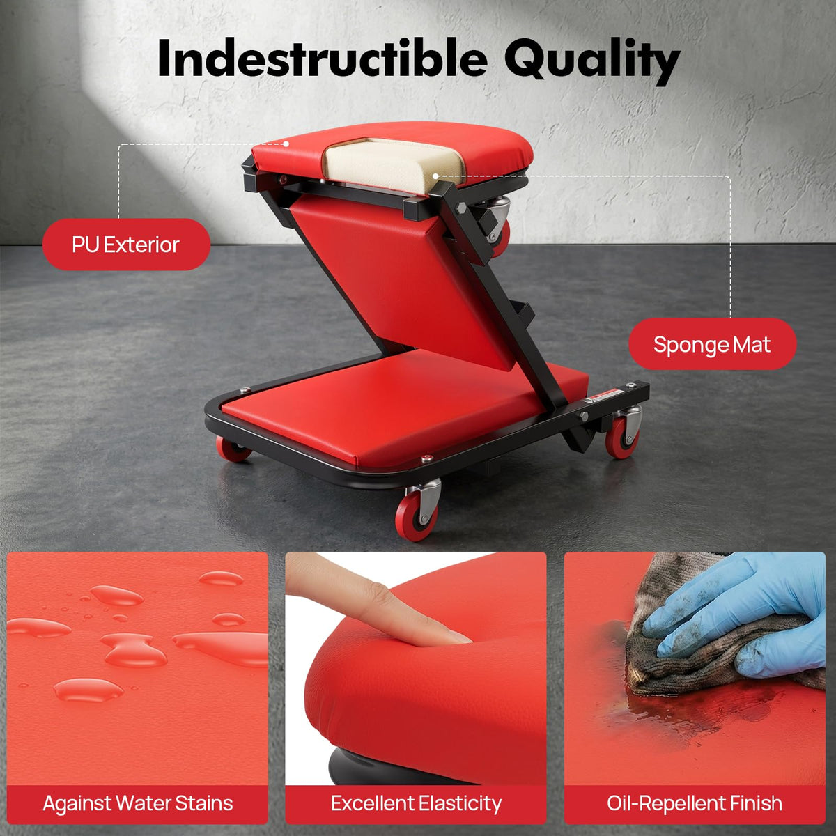 2 in 1 Heavy Duty Rolling Creeper Seat Z283