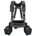 Camo Tool Belt with Suspenders Tool Pouch Organizer Heavy Duty J420